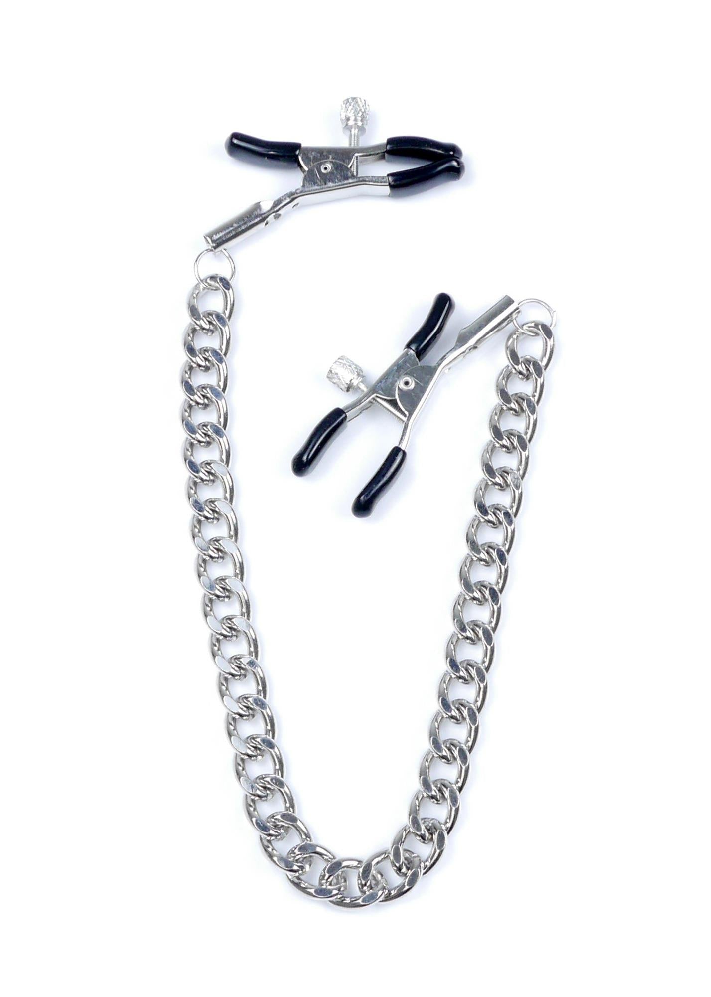 4-Zaciski na sutki kleszcze łańcuszek bdsm bondage-4