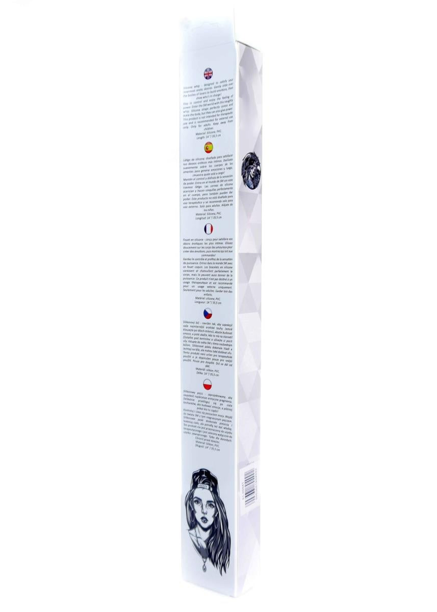 3-Bicz pejcz do chłosty silikonowy bdsm bondage 37cm-3
