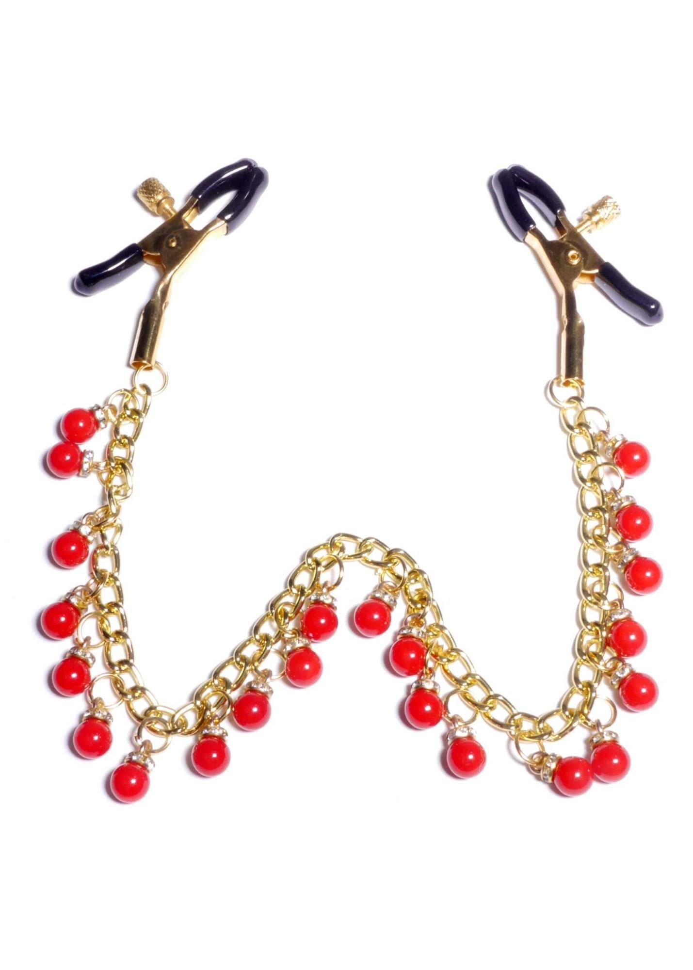 3-Zaciski na sutki z łańcuszkiem ozdobne sex bdsm-3