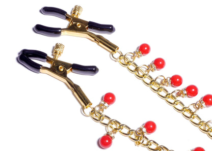 5-Zaciski na sutki z łańcuszkiem ozdobne sex bdsm-5