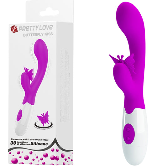 1-Wibrator dla kobiet sex motylek królik podwójny-1