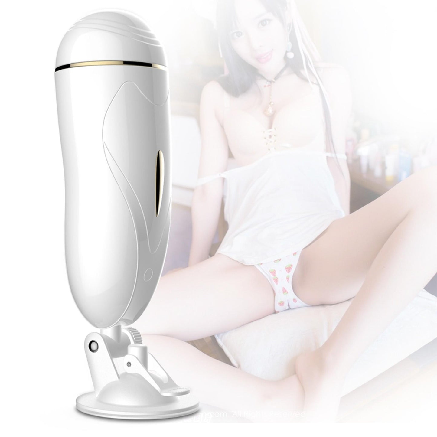 4-Masturbator z przyssawką wibracje dźwięk ładowany-4