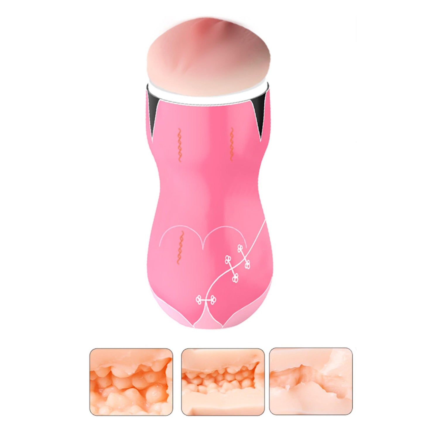 3-Cipka z cyberskóry sztuczna pochwa sex masturbator-3