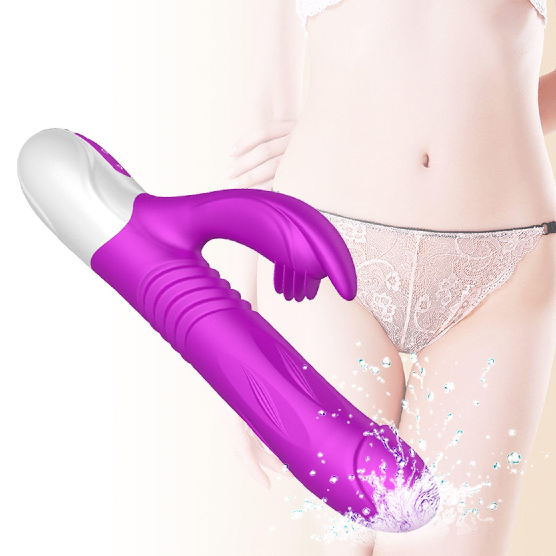4-Pompowany sex wibrator posuwisty masażer erotyka-4