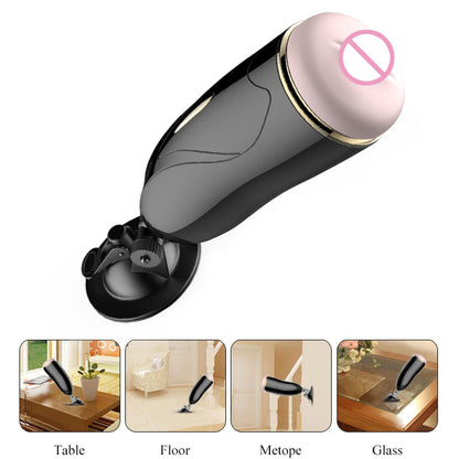 8-Masturbator interaktywny z przyssawką usb 7trybów-8