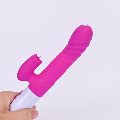 3-Wibrator króliczek masażer posuw podgrzewany 22cm-3