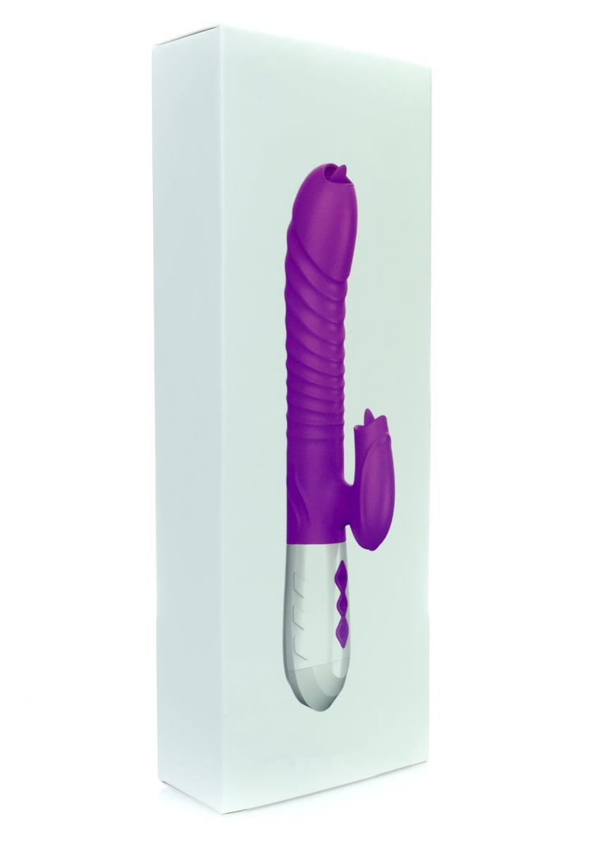7-Wibrator króliczek masażer posuw podgrzewany 22cm-7