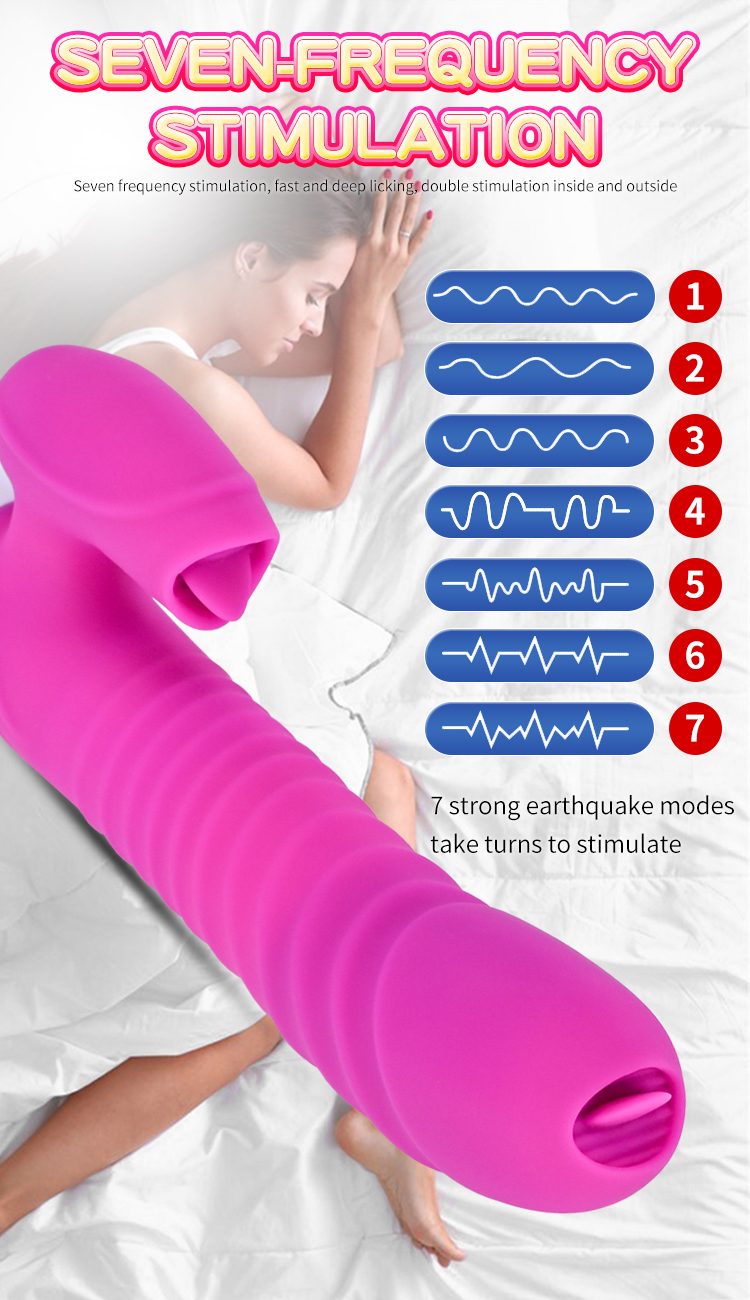 13-Wibrator króliczek masażer posuw podgrzewany 22cm-13