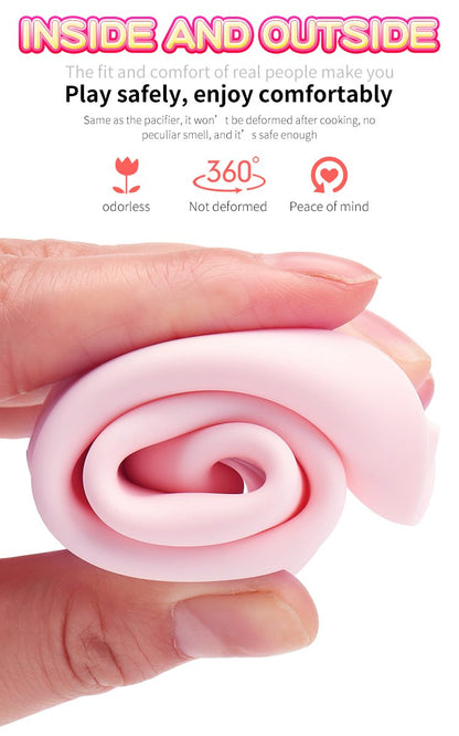 15-Wibrator króliczek masażer posuw podgrzewany 22cm-15