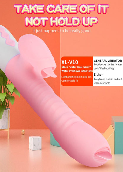 16-Wibrator króliczek masażer posuw podgrzewany 22cm-16