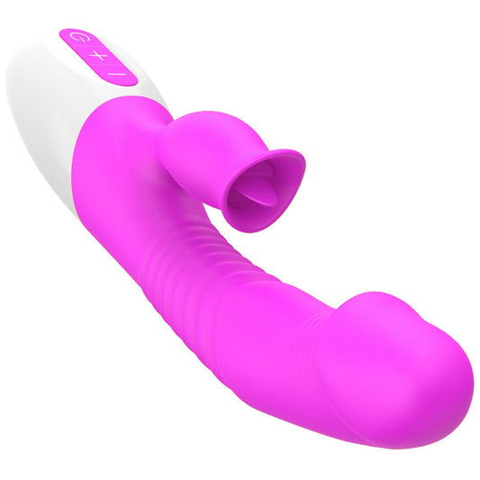 1-Wibrator króliczek podgrzewany sex 7 trybów 23cm-1