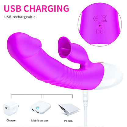7-Wibrator króliczek podgrzewany sex 7 trybów 23cm-7