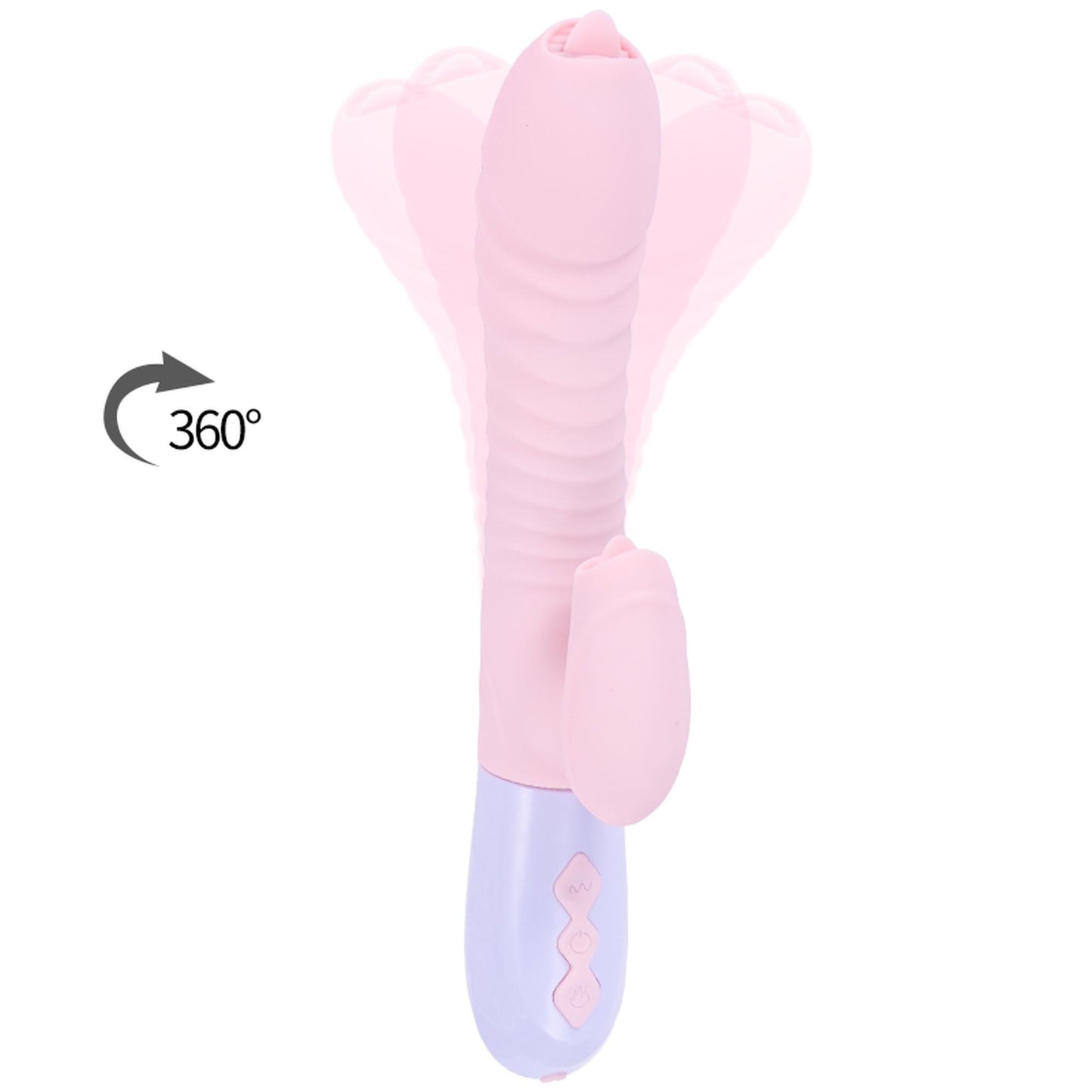 5-Wibrator króliczek masażer posuw podgrzewany 22cm-5
