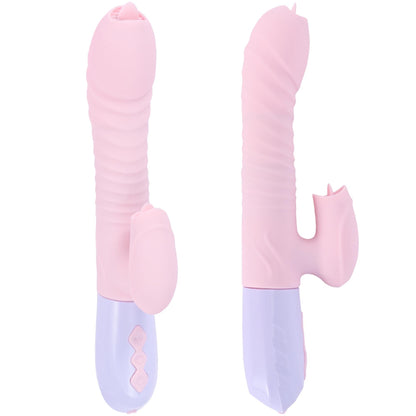 6-Wibrator króliczek masażer posuw podgrzewany 22cm-6
