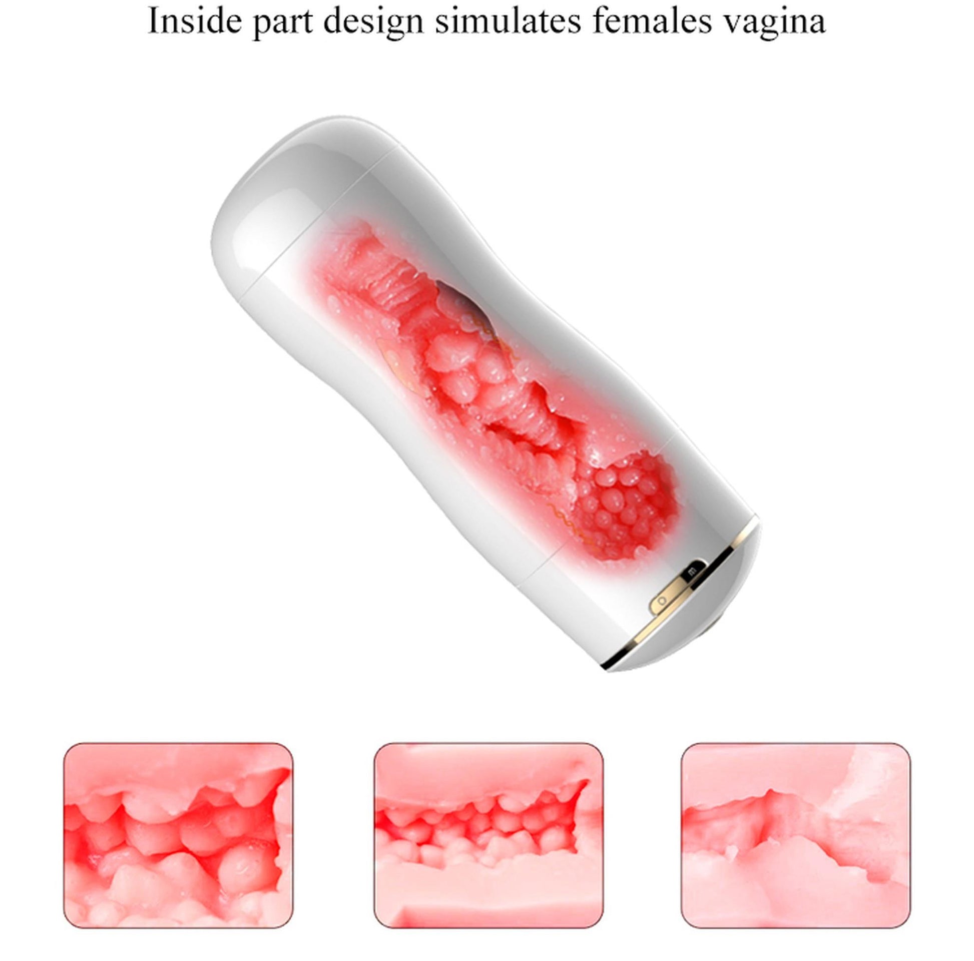 5-Masturbator sztuczna pochwa i usta automatyczny-5