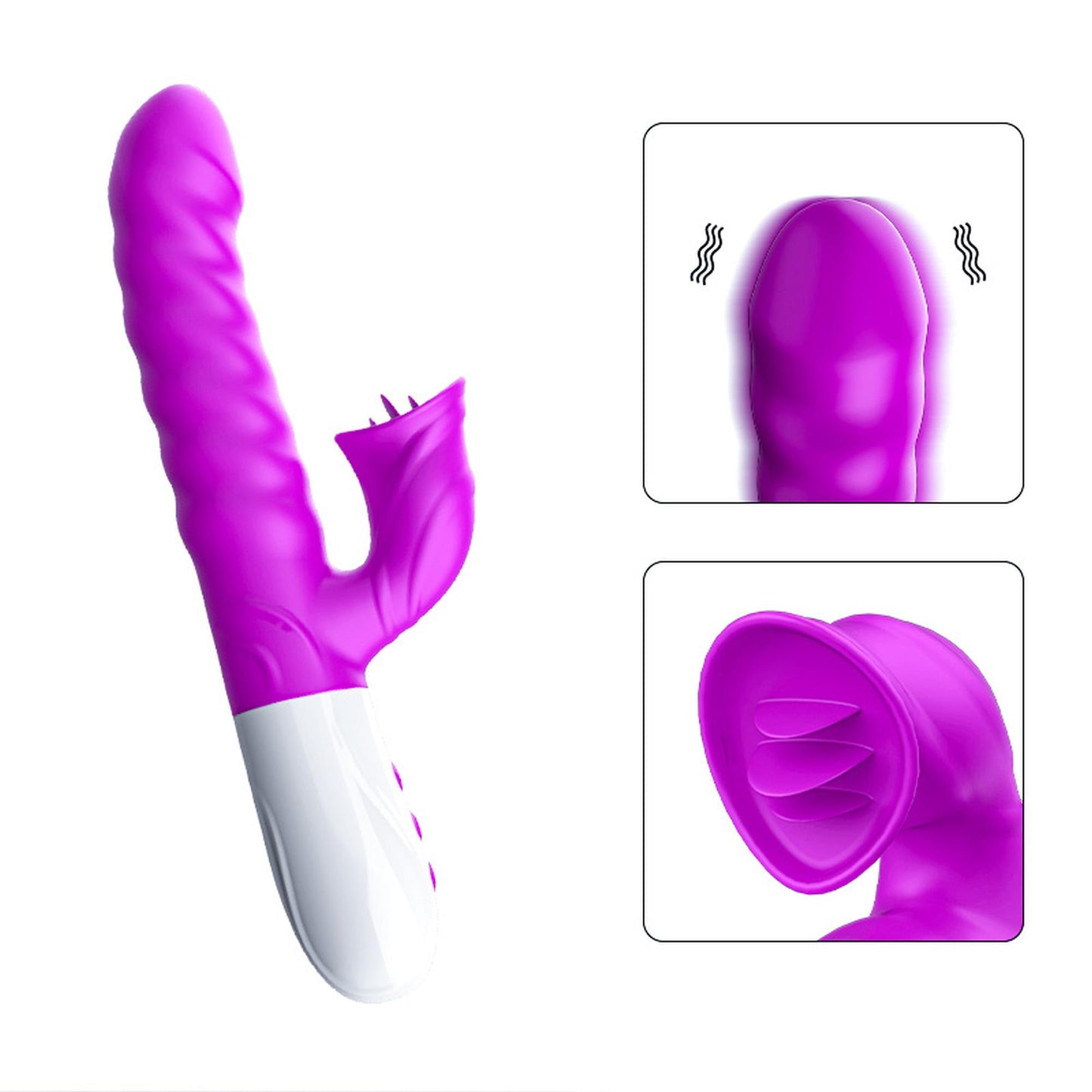 1-Wielofunkcyjny wibrator króliczek ssący łechtaczkę-1