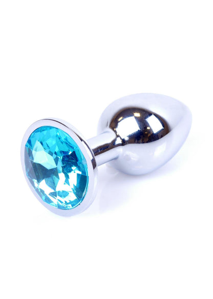 7-Korek analny ozdobny stalowy metalowy kryształ 7cm-7
