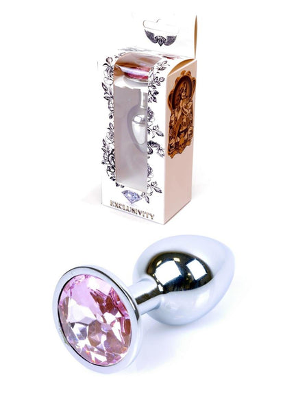 1-Metalowy korek analny stalowy plug kryształ 7cm-1