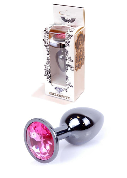 1-Plug korek analny stalowy z kryształem 2,7cm-1