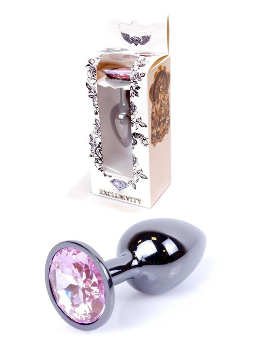 1-Plug korek analny stalowy z kryształem 2,7cm-1