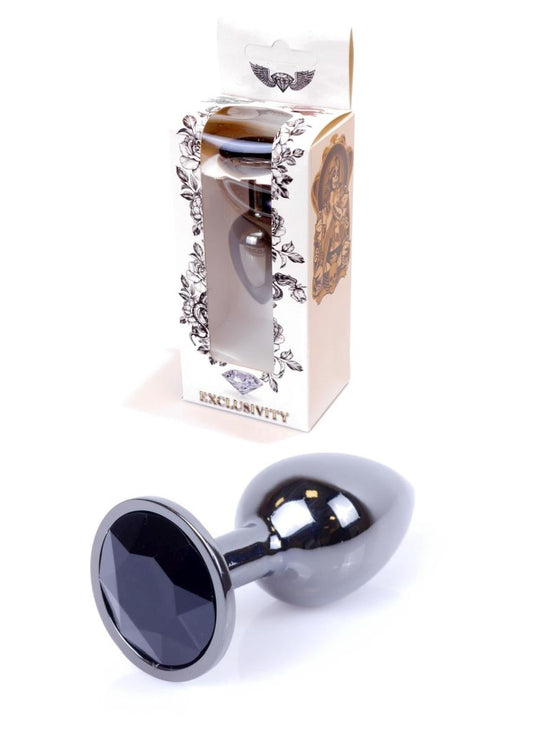 1-Sex plug korek analny stalowy z kryształem 2,7cm-1