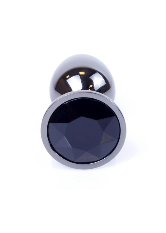 2-Sex plug korek analny stalowy z kryształem 2,7cm-2