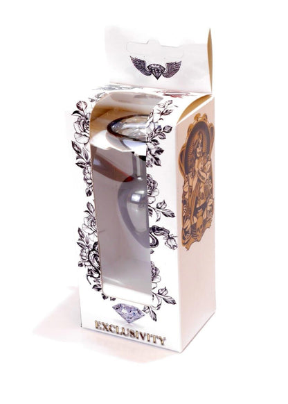 8-Sex plug korek analny stalowy z kryształem 2,7cm-8