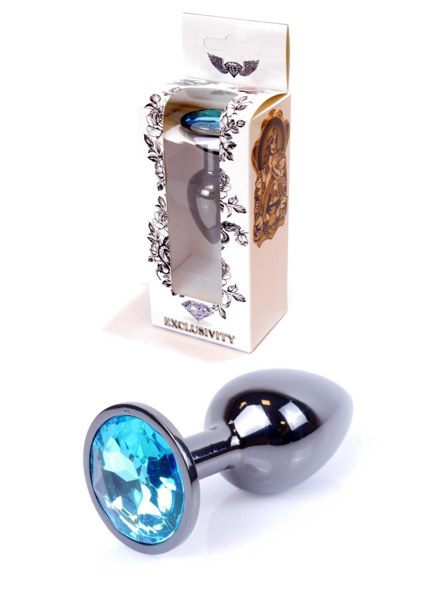 1-Sex plug korek analny stalowy z kryształem 2,7cm-1