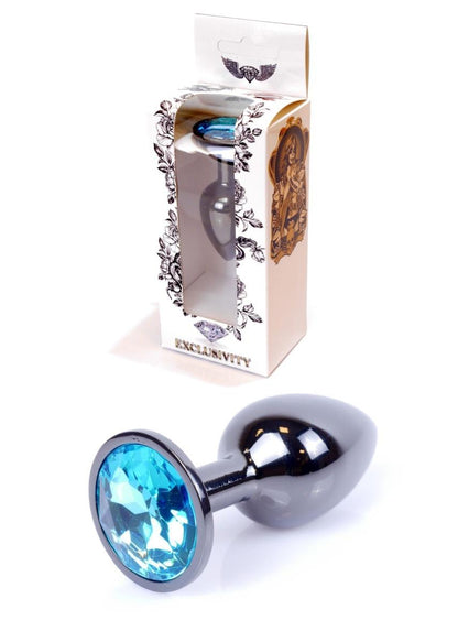 1-Sex plug korek analny stalowy z kryształem 2,7cm-1