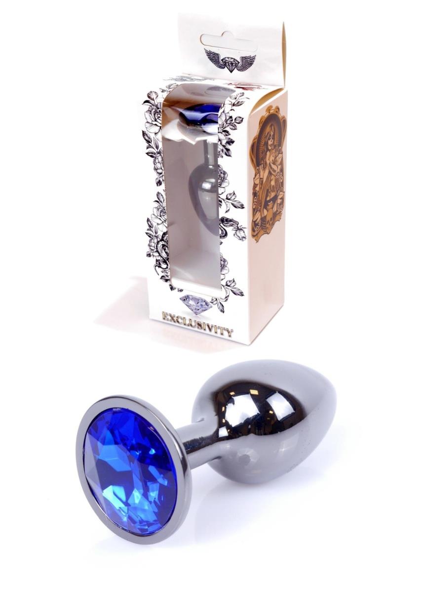 1-Sex plug korek analny stalowy z kryształem 2,7cm-1