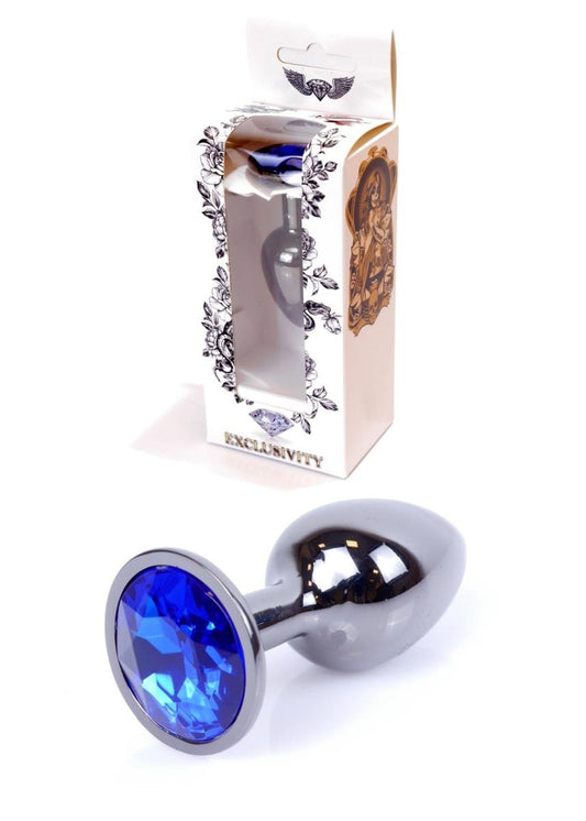 1-Sex plug korek analny stalowy z kryształem 2,7cm-1