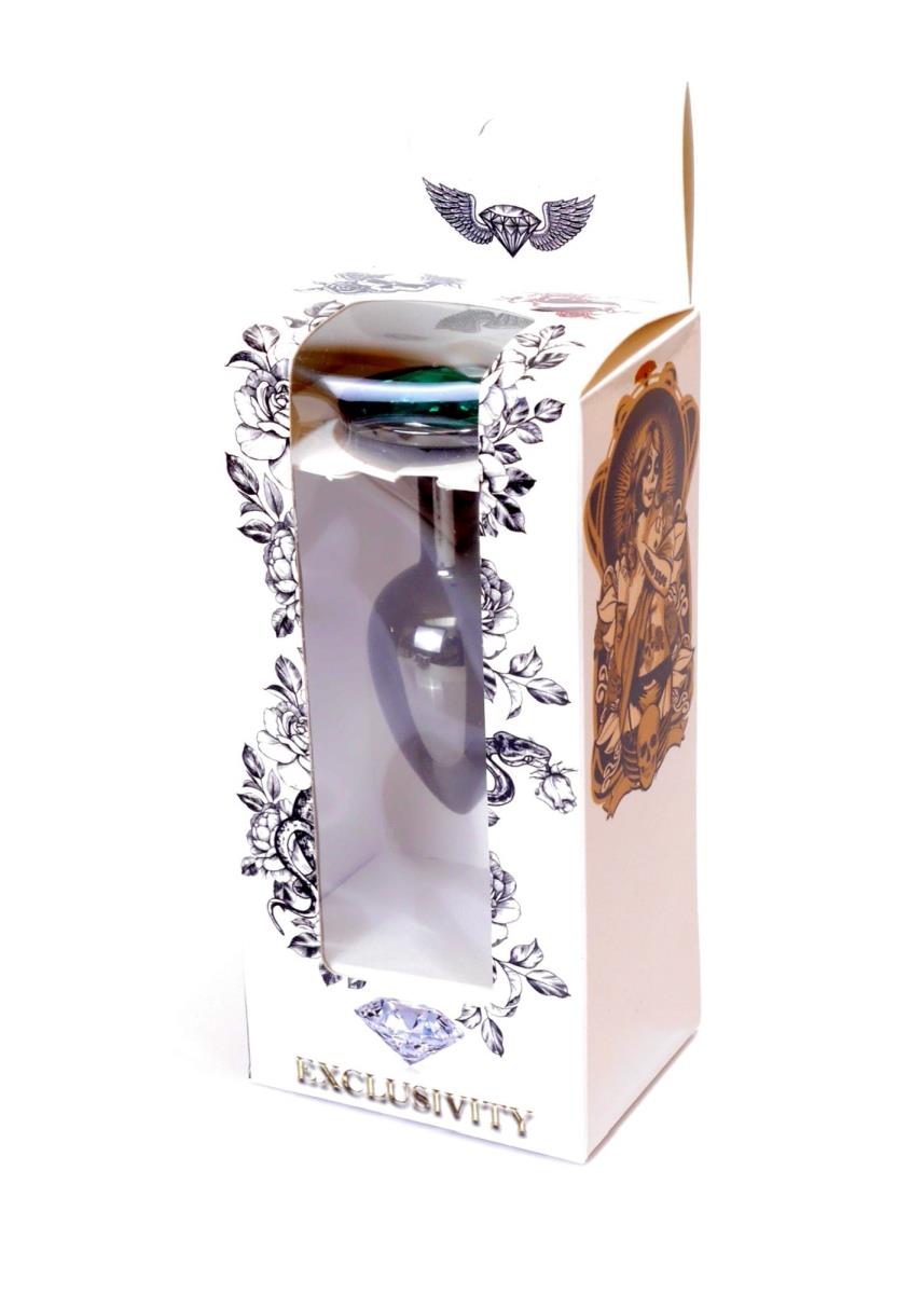 8-Sex plug korek analny stalowy z kryształem 2,7cm-8
