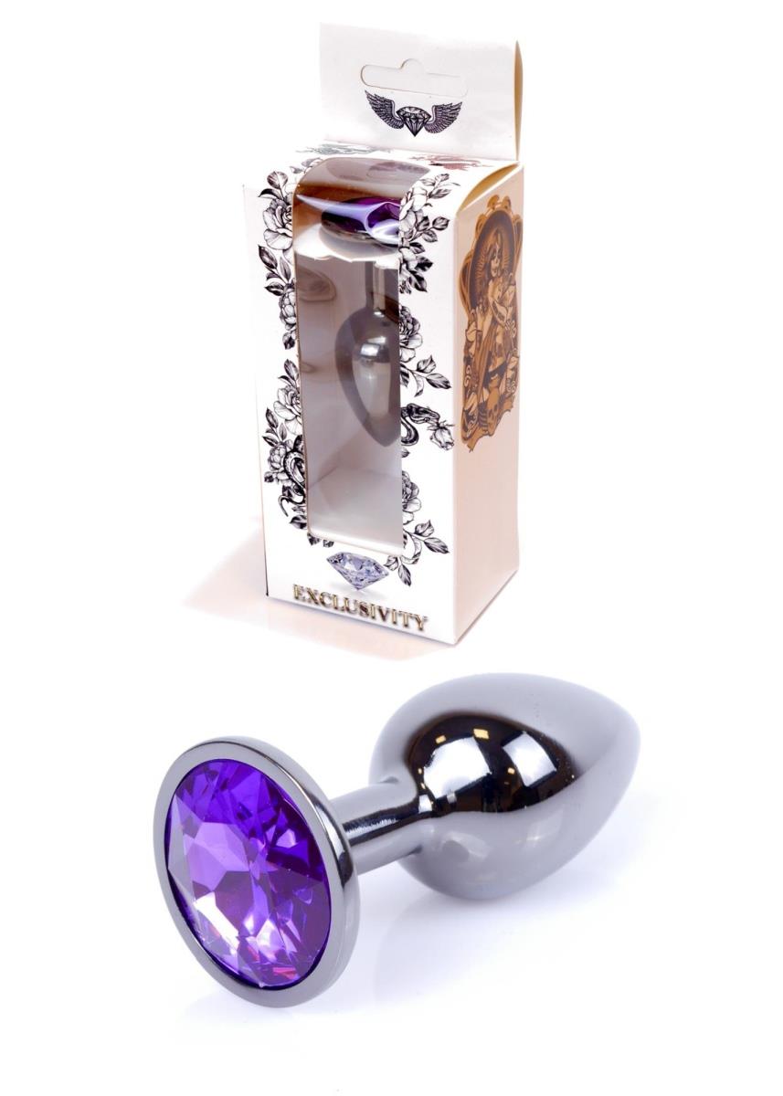 1-Plug korek analny stalowy z kryształem 2,7cm-1