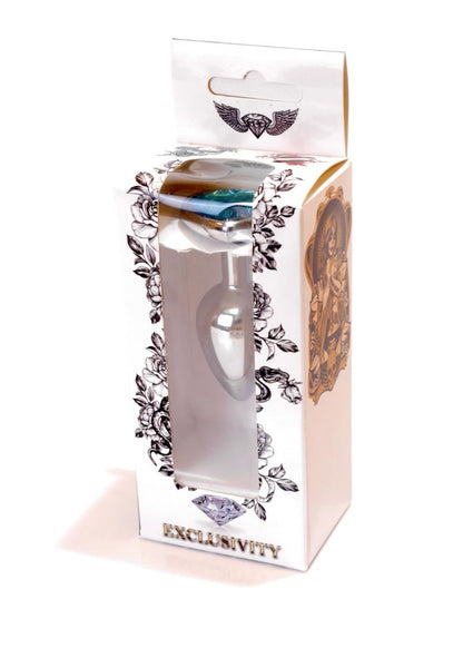 8-Metalowy plug analny korek do odbytu z sercem 7cm-8