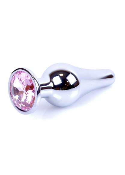 8-Stalowy korek analny wąski plug metal diament 9cm-8