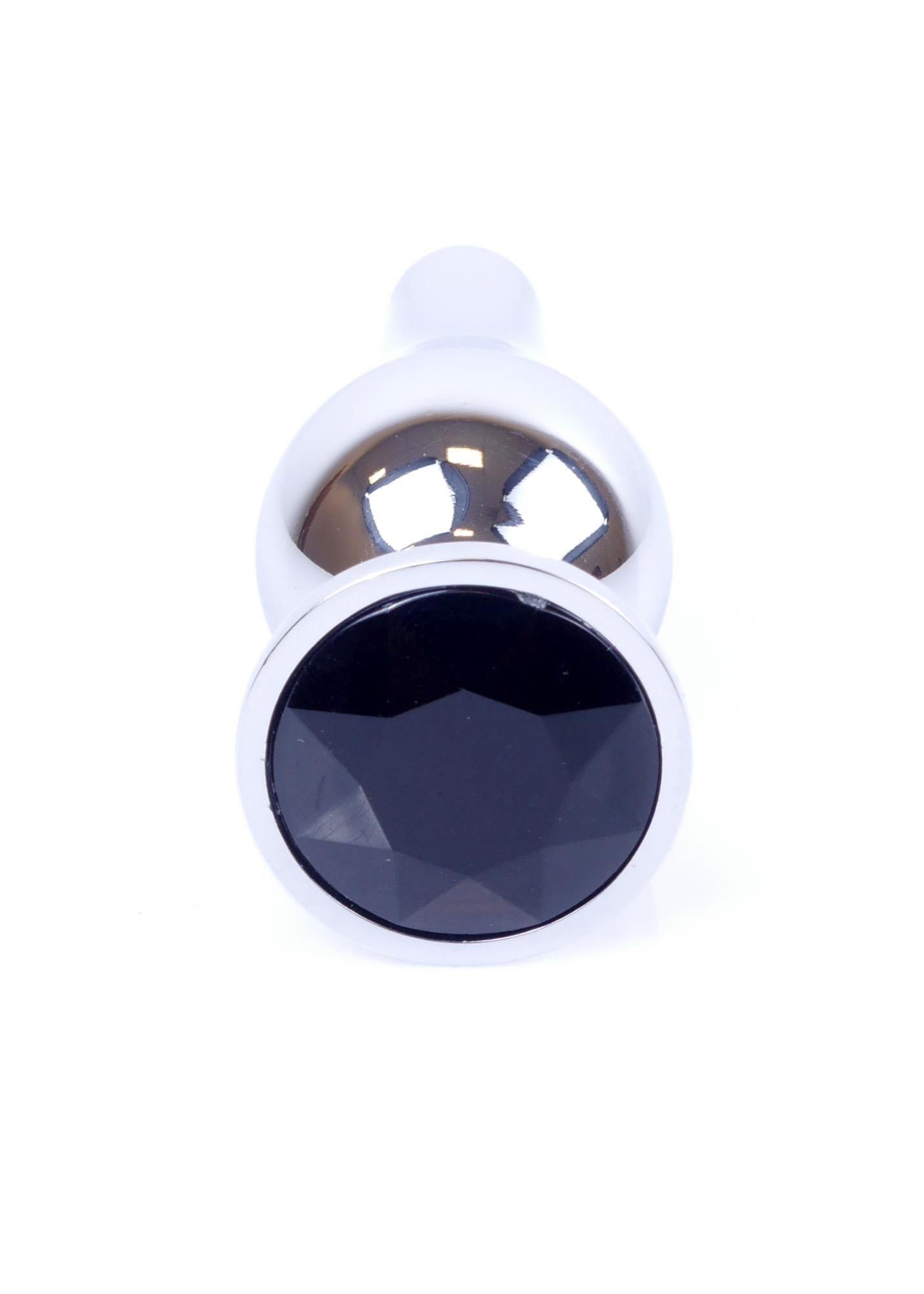2-Stalowy korek analny plug do anusa kryształek 9cm-2