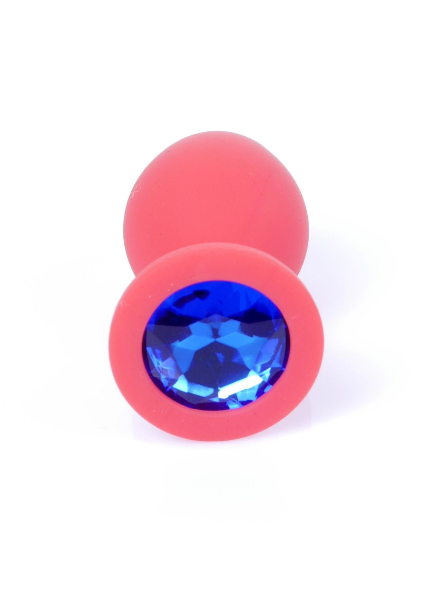 3-Mały korek analny kryształ ozdobny silikonowy 8cm-3