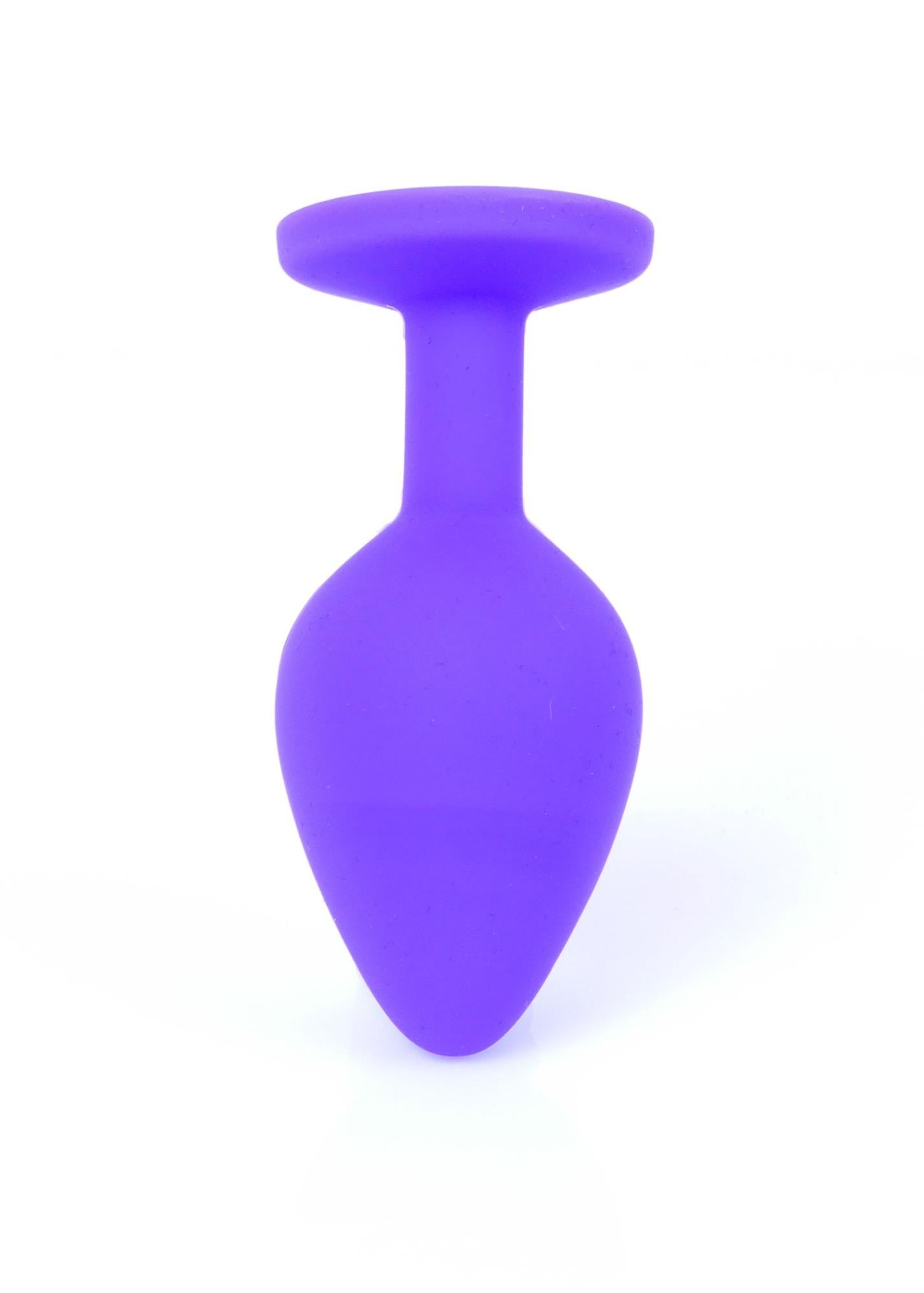 6-Mały korek analny kryształ ozdobny silikonowy 8cm-6