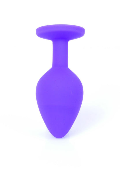 6-Mały korek analny kryształ ozdobny silikonowy 8cm-6