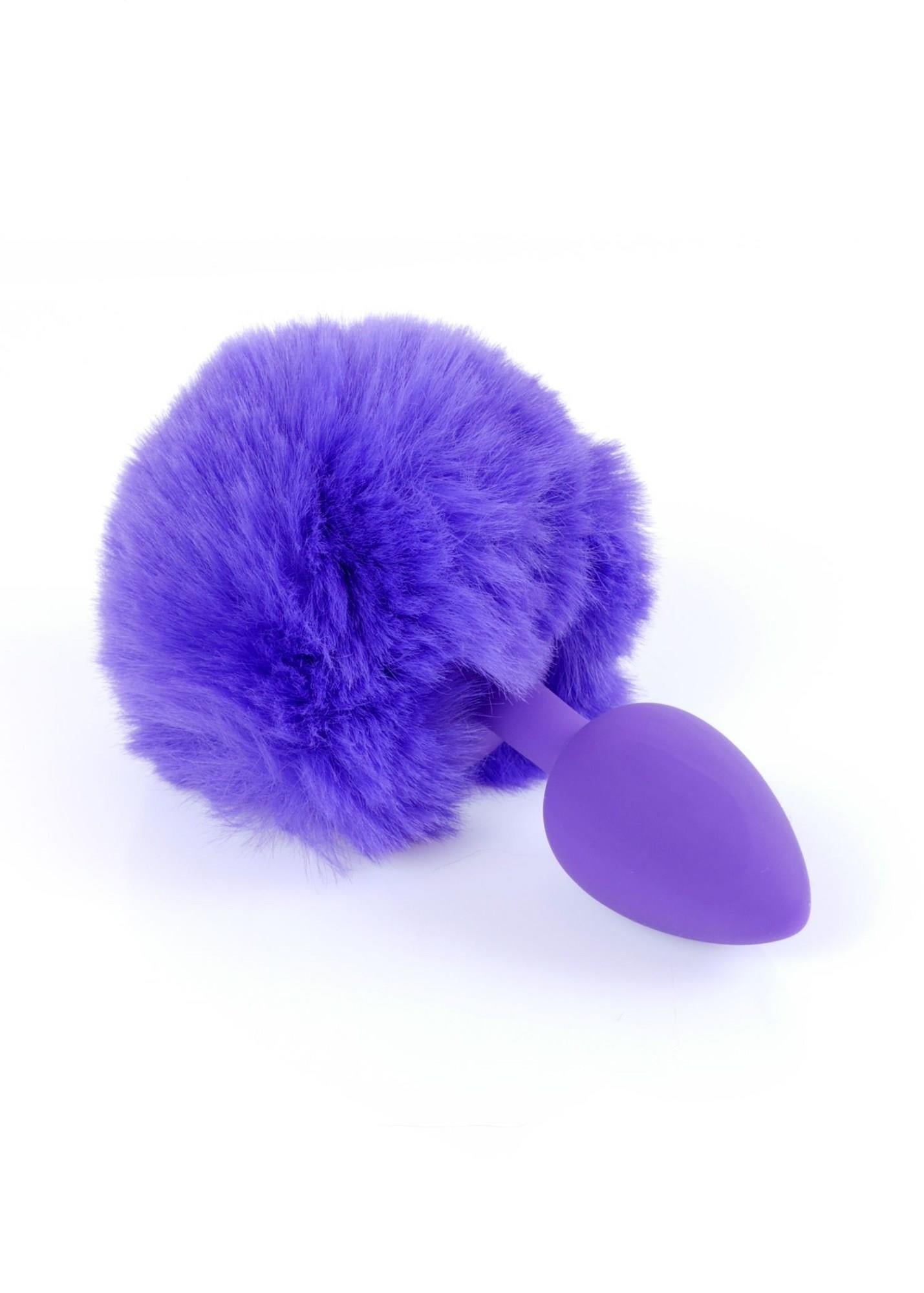 2-Ogonek króliczy korek analny plug ozdobny mały 6cm-2