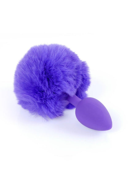 2-Ogonek króliczy korek analny plug ozdobny mały 6cm-2