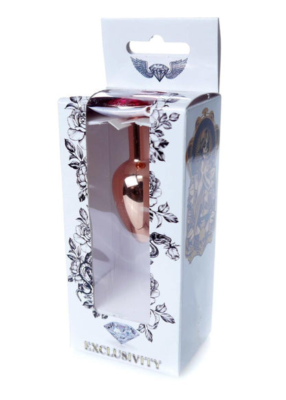 7-Korek analny ozdobny z kryształkiem metalowy 7cm-7