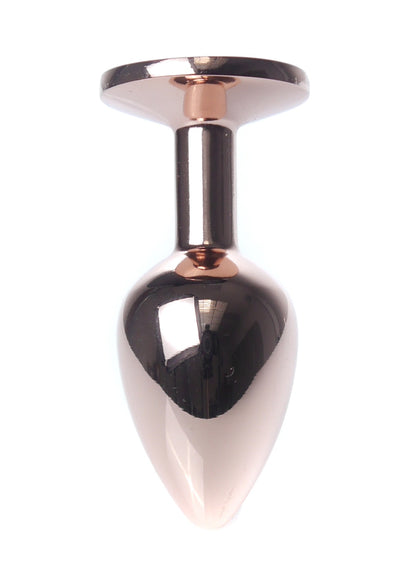 6-Korek analny ozdobny z kryształkiem metalowy 7cm-6