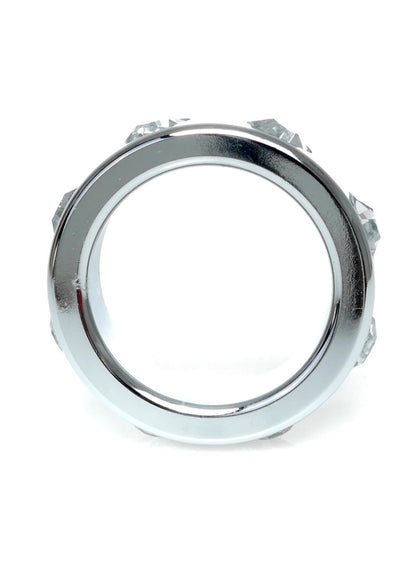 2-Pierścień erekcyjny na penisa metalowy stal 3,5cm-2
