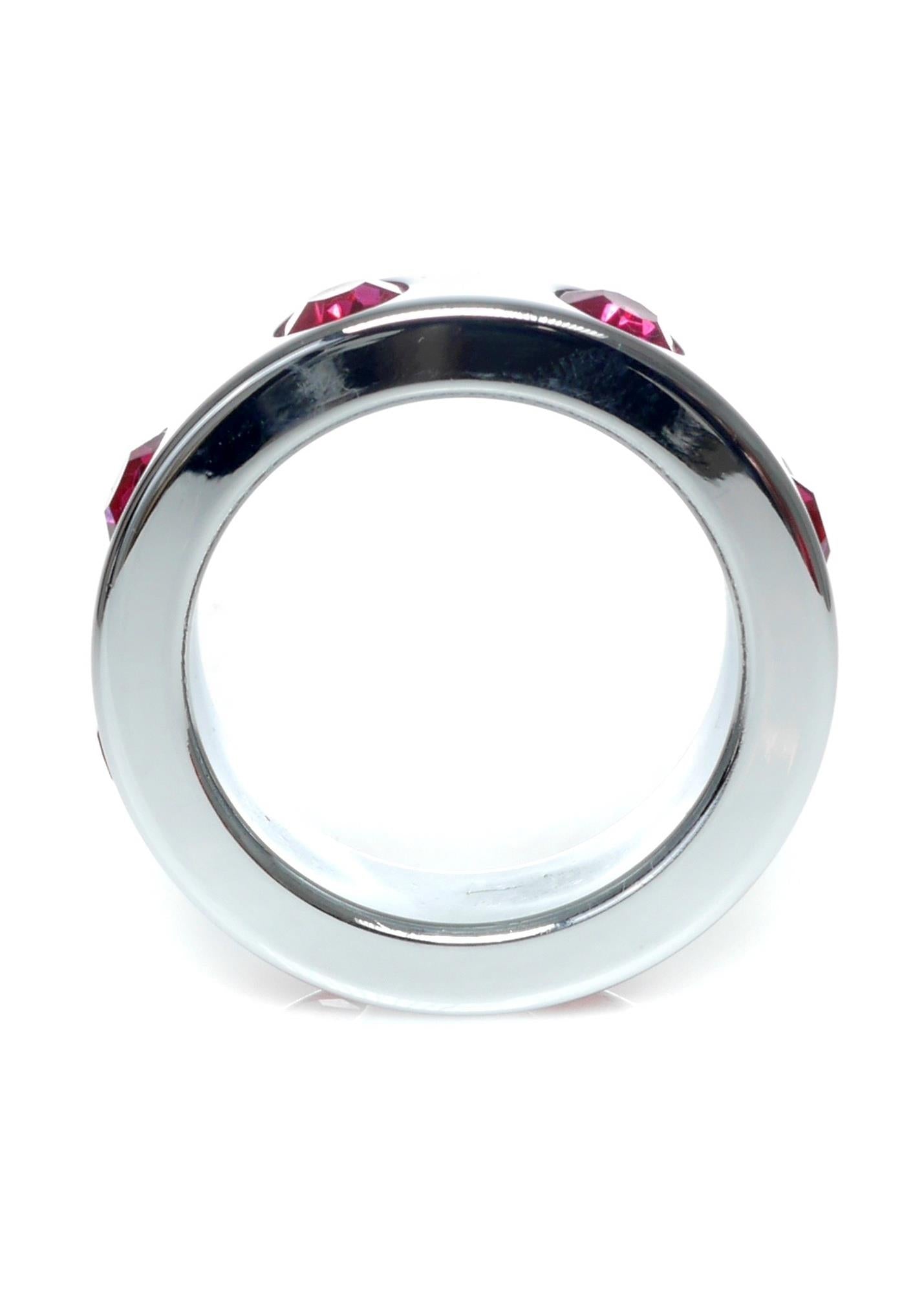 2-Pierścień stalowy erekcyjny na penisa członka 4cm-2