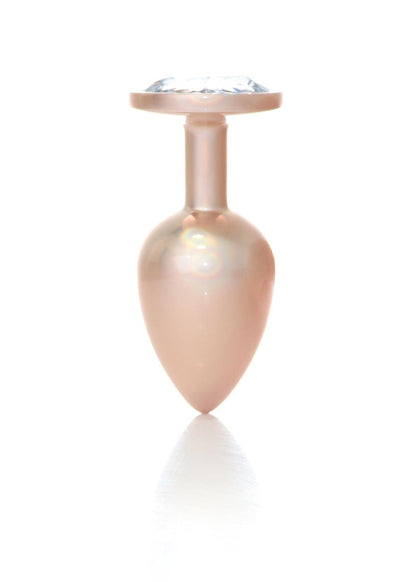 5-Plug-Jewellery Pearl Gold PLUG- Clear L-5