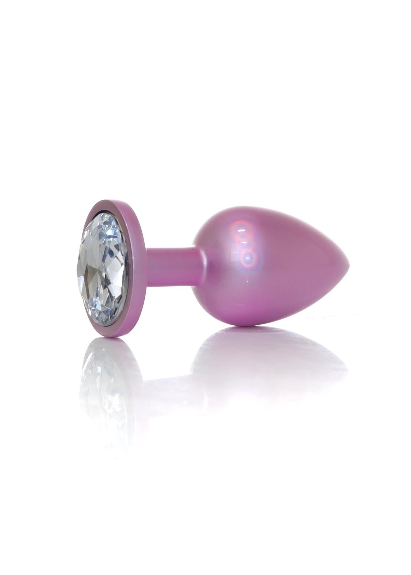 1-Plug-Jewellery Pearl Pink PLUG- Clear L-1