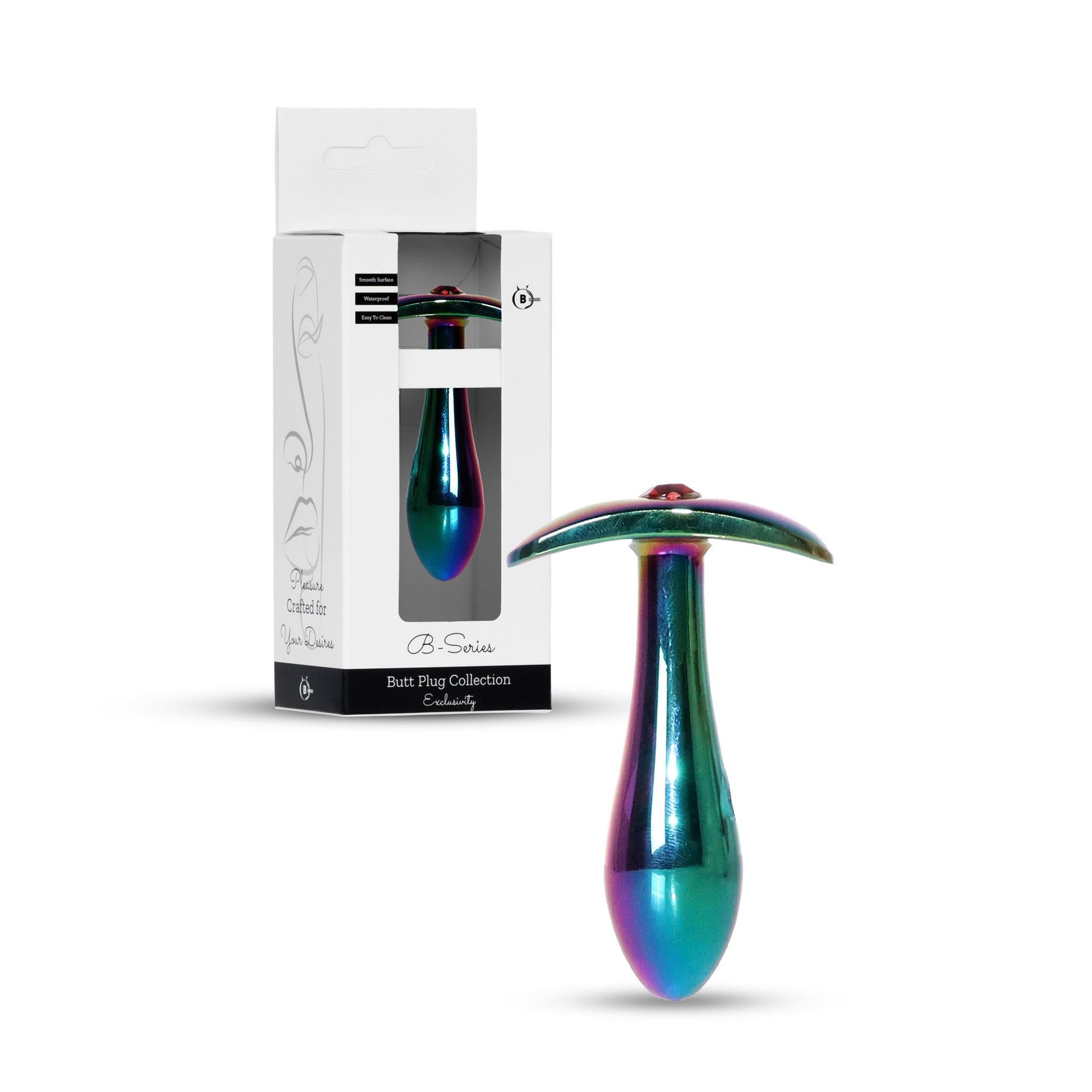 1-Metalowy plug analny Jewellery Multicolour PLUG rozmiar S-1