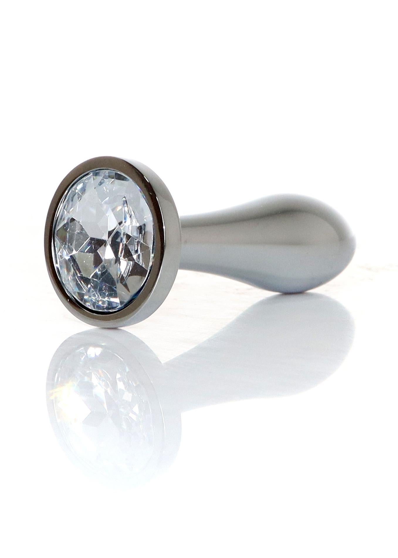 1-Plug-Jewellery Silver PLUG- Clear S-1