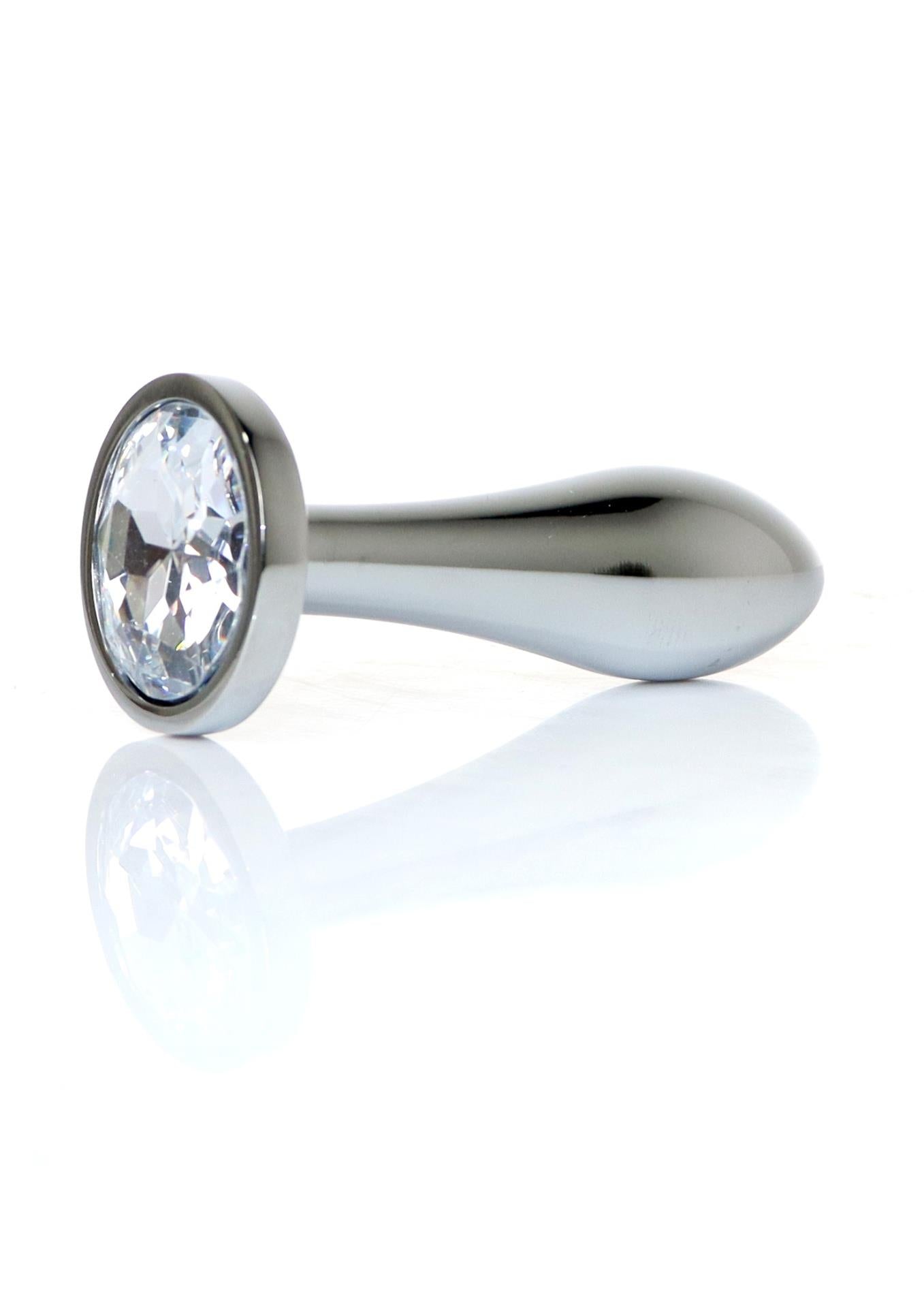 2-Plug-Jewellery Silver PLUG- Clear S-2